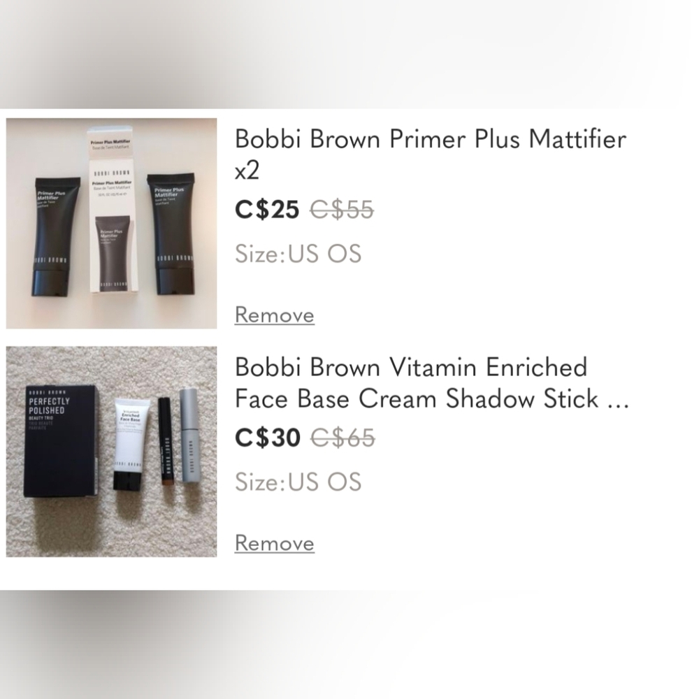 Bobbi Brown Primer Plus Mattifier x2 & Perfectly Polished Trio